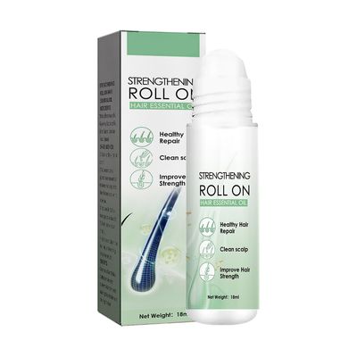 unbrand Roll-on hårbehandling, 18ml nytt hårvekstserum, naturlig nærende hårhårolje for kvinner og menn 3pcs