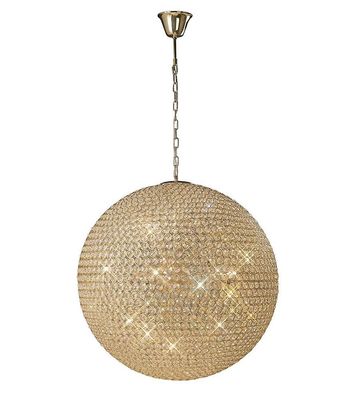 Inspired Lighting Ava Loft Vedhæng 12 Let fransk guld, krystal