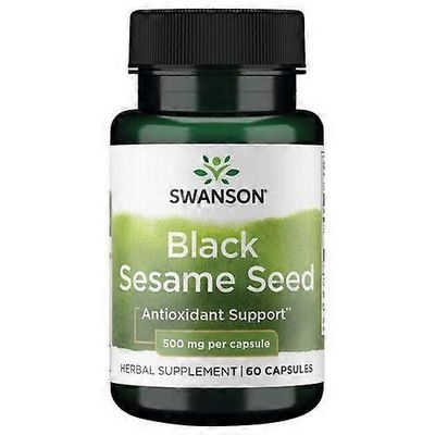 Swanson Vitamins Swanson Vitamiinit Musta Seesaminsiemen, 500 mg, 60 kapselia