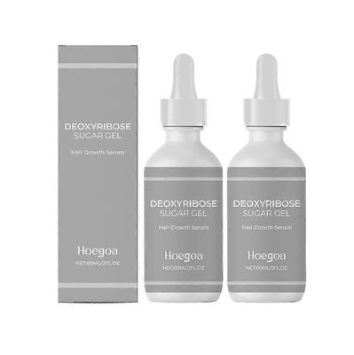 1-3x Deoksiriboosisokerigeeli hiustenkasvuun, 60ml Deoksiriboosisokerigeeli hiustenlähtöön ja hilseen hoitoon päänahassa 2PCS