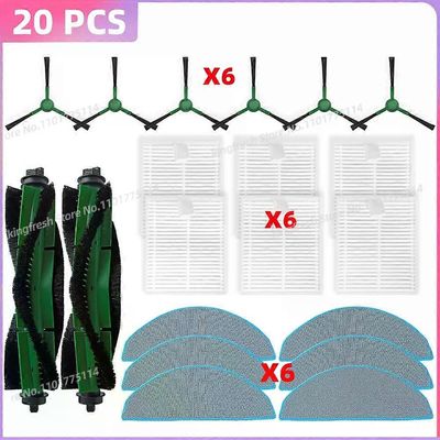 Sopii (iRobot Roomba 105 Combo / Vac) Tyhjiöosat Päätelan sivuharja Moppiliina Pölypussi HEPA-suodattimen tarvikkeet ASETA F