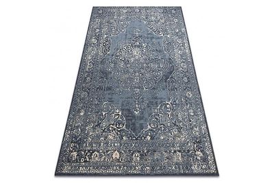 RugsX Tæppe uld NAIN Rosette vintage 7599/50911 navy / beige blå 120x170 cm