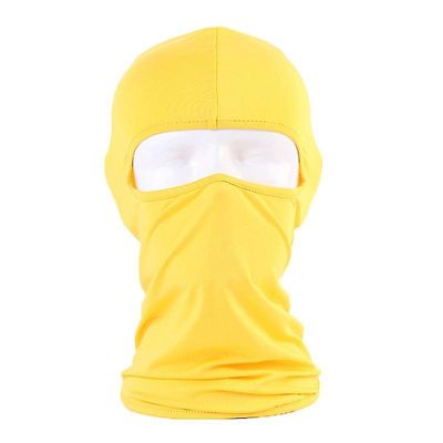 Varychmoo Ski Balaclava Fuld ansigtsmasker Cykler Motorcykel Hjelm Snood Hals Varmere Gul