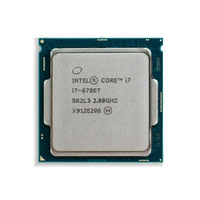 Core i7-6700T -suoritin - kanta LGA 1151 4 ydintä, 8 säiettä, 2,8 GHz, 8 Mt, L3-välimuisti, 35 W.
