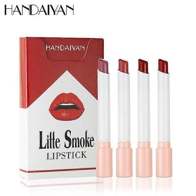 4kpl savukkeiden huulipunasetti Semi Matte Mist Little Smoke huulipuna Long Sarja A