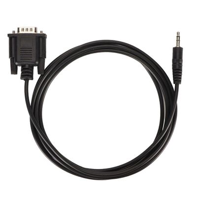 DB9 uros-DC3.5mm uroskaapelipistoke ja välys kulutusta kestävä kannettava PVC RS232-sarjakaapeli