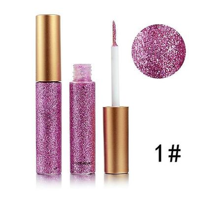 (køb 2 Få 1 gratis) Handaiyan Professional Glitter Kosmetik Vandtæt Glitter Pigment Sølv Guld Metallic Liquid Glitter Makeup Eyeliner Øjenskygge 1