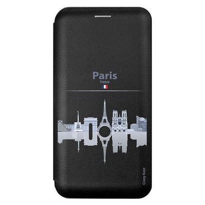 Crazy Kase Sag for Samsung Galaxy A21s Black Motif Monuments De Paris