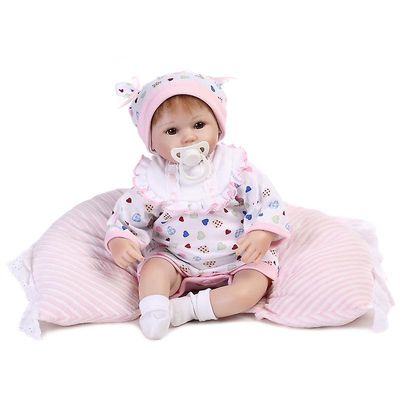 Genfødsel dukke 40cm genfødt premie baby dejlig naturtro baby dukke realistisk genfødt baby leger legetøj til børn jul bebes genfødt sød gave