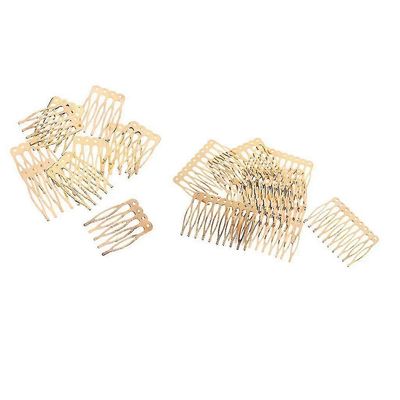 20 kpl vintage kultaa tyhjä metallinen hiuskampa morsiamen hiusasusteisiin tee-se-itse