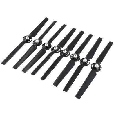 8kpl potkuri yhteensopiva Yuneec Q500 Typhoon 4k Drone -varaosien kanssa (musta)