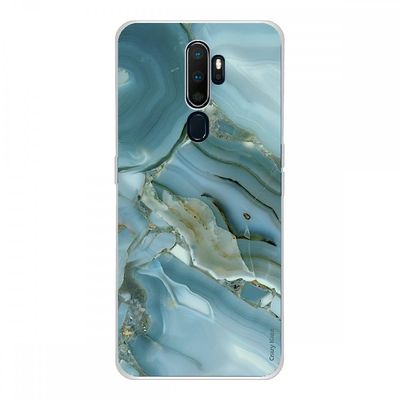 Crazy Kase Hull For Oppo A9 2020 I Silikone Soft 1 Mm, Marble Design