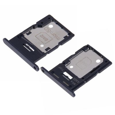 For Samsung Galaxy A15 4G A155 OEM Dual SIM-kortskuff Utskifting av sporholder (uten logo) - svart