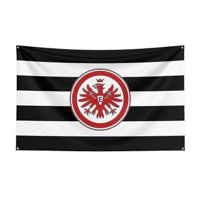 Syntynyt kaunis 3x5 Eintracht Frankfurt Fuball Ag lippu polyesteripainettu kilpaurheilubanneri sisustukseen A 90 x 150cm