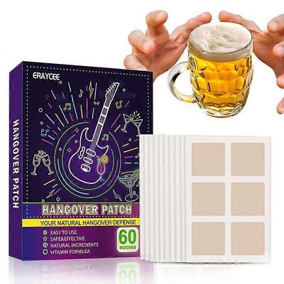 unbrand Krapulalaastarit 60 kpl, Käytä ennen juomista, Juhlalaastarit nautinnolliseen iltaan, Herää parempaan aamuun Luonnollisia ainesosia Nauti K...