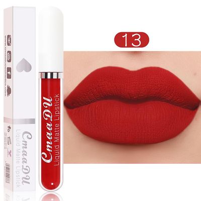 Cmaadu 18 Farve læbestift Mat Non-stick Cup Vandtæt Langtidsholdbar Lip Gloss Cmaadu18scc 13