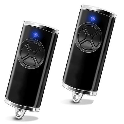 2-pakkaus 868 MHz korvaavat autotallin ovenavaajat käsilähettimellä 4-868-BS-mallille Musta