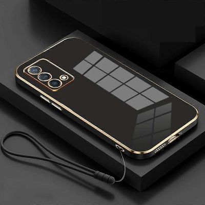 varten Realme GT Master Case Luxury Square Pinnoitus Realme GT Master Edition Puhelinkotelo Iskunkestävä silikoni RMX3363 RMX3360 kansi musta/harma...