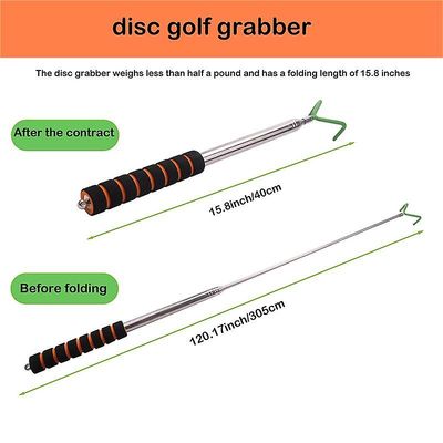 Disc Golf Retriever Teleskop Disc Golf Grabber Holdbar grøn