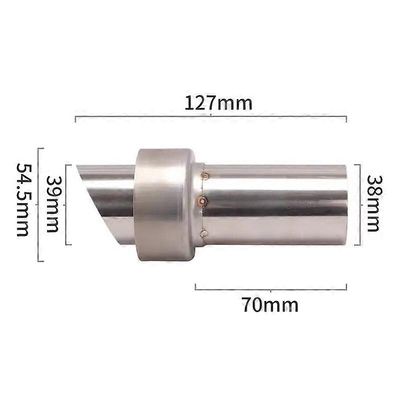 Redkid 54,5 mm: n yleinen äänenvaimenninputki DB Killer irrotettava äänenvaimennin moottoripyörälle vähentää melua Äänenvaimennin modifioitu Yhden ...