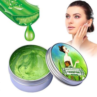 100% Ren Naturlig Aloe Vera Gel Glatting Fuktighet Reparasjon Krem Solkrem Ansikt Akne Behandling Gel