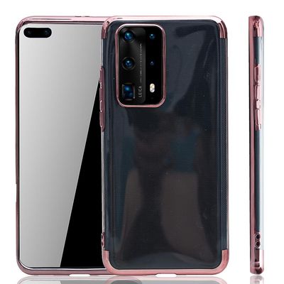 König Huawei P40 Pro etui Mobiltelefondæksel Beskyttelsespose Beskyttelsesetui Kofanger Taske Pink