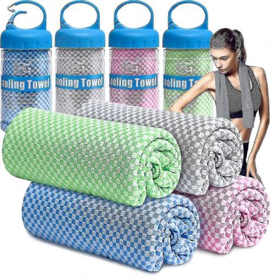 4 pakkausta jäähdytyspyyhe, jäähdytyspyyhkeet kaulalle ja kasvoille-40"x12"-jääpyyhe välittömään jäähdytykseen