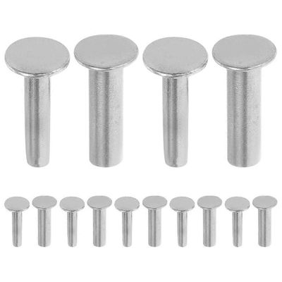 14 paria kupariniittejä keittiöveitsen kahvan kiinnittämiseen DIY puinen veitsen kahvan korjaustarvikkeet Kiinnitysniitit kokkiveitsille Hopea 1.40...