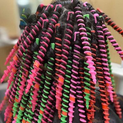 Snniv 21/22stk Plastic Spiral Perm Stick Kvinder Magic Curly Hair Roller Cold Perm Bar Hair Curler Barber Professional Frisør Tool 22stk fast stof