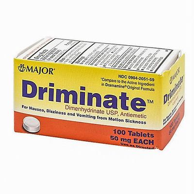 Major Pharmaceuticals Tärkeimmät farmaseuttiset lääkkeet Driminate, 50 mg, 100 välilehteä (3 kpl pakkaus)