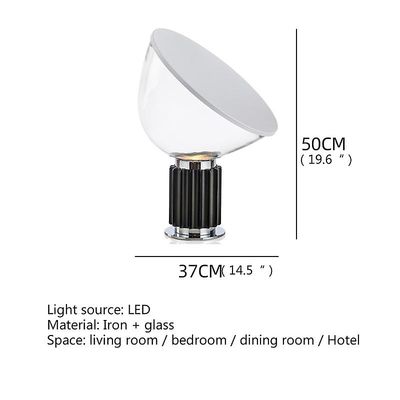 Redkid Moderni ylellinen pöytävalaisin luova muotoilu lasipöytävalo led yksinkertainen kotiin olohuone makuuhuoneen sisustus sängyn vieressä Kuvana...