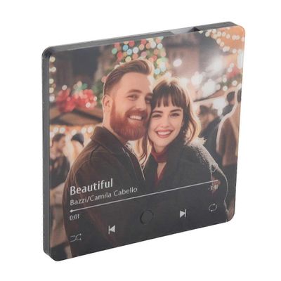 Räätälöity musiikkijääkaappimagneetti henkilökohtainen musiikkijääkaappitarra voi toistaa kappaleita Jääkaappimagneetit musiikin ystävälle B