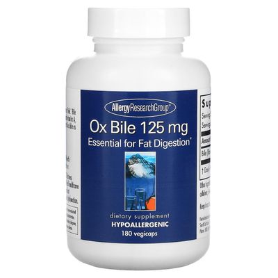 Allergy Research Group Allergi Forskningsgruppe, Ox Galde, 125 mg, 180 Vegicaps