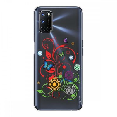 Crazy Kase Hull For Oppo A72 I Silikone Soft 1 Mm, sommerfugle og cirkler