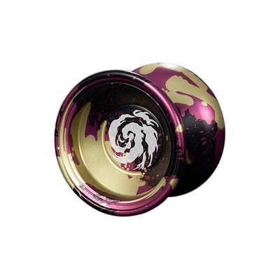 Profesjonell Yoyo, aluminium nybegynner yo-yos ball for yoyo spillere med 10 yo yo streng SvartBruk