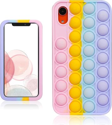 Kompatibel med iPhone X / XS Case Cartoon Funny Kawaii Cute Fun Silicone Design Cover for jenter Kids Boys Teen, Fashion Cool Unik beskyttende este...