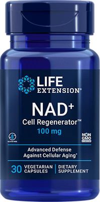 Life Extension Käyttöiän pidentäminen NAD Plus soluregeneraattori 100mg 30 kapselia