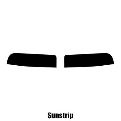 Window-Tint Sun Strip til BMW X4 - 2013 og nyere pre-cut sunstrip 5% limo sort