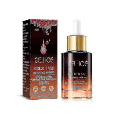Golden Age Refining Serum Anti-aging Daily Serum Granaattiomenauutteella Natriumhyaluronaatti pyyhkii syvät Wirnkles ja tummat täplät Jäädytetty Be...
