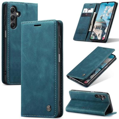 Samsung Galaxy A16 5G / A16 4G -kotelolle CASEME 013 -sarjan kortinpidikejalusta nahkainen puhelimen kansi Monivärinen Style E