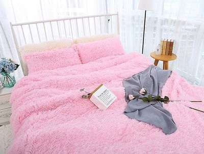 Aoweisia 6 farver super varme og bløde tæpper Pink 200cm*230cm