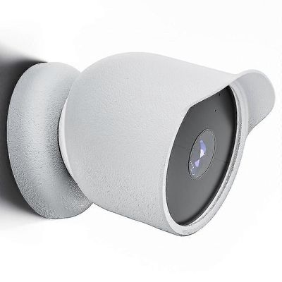 Vedenpitävä silikonikotelo Google Nest Cam Outdoor -turvakameran suojukseen Musta