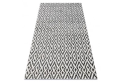 RugsX Moderne tæppe MUNDO E0621 geometrisk udendørs beige / sort 180x270 cm