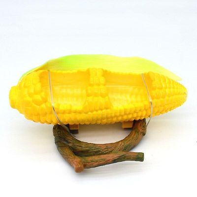 Simulation Frugt Form Fugle Feeder Cute Plastic Pumpkin Apple Corn Orange Shape Cage hængende Parrot Feeding Cup Pet Supplies Maize