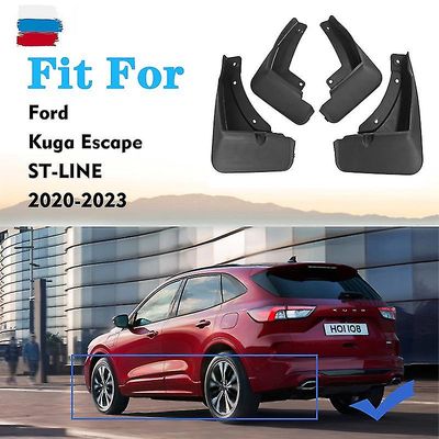 2020-2023 For Ford Kuga Escaps Cx482 Mudguard Fender Mud Flap Guards Saplsh Mudflaps Biltilbehør Mudguards foran Bak 4 stk svart