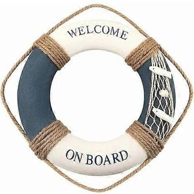 Pelastusrengas-30cm sinivalkoinen vetoverkko