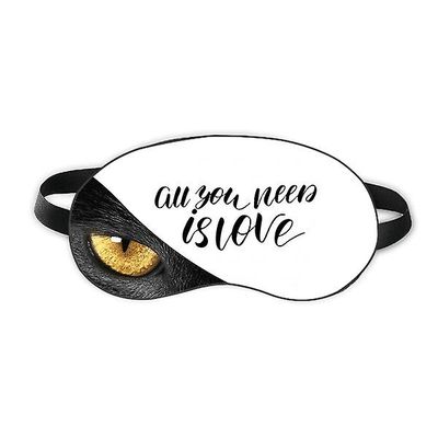 Alt hvad du behøver er Love Quote Style Eye Head Rest Dark Cosmetology Shade Cover