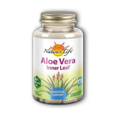 Nature's Life Luonnon elämä Aloe Vera Sisälehti, 100 Korkkia (pakkaus 1)