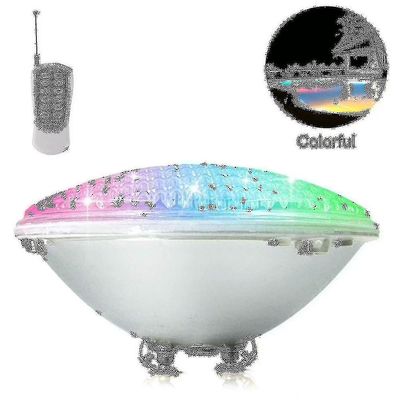 LED-altaan valaistus, 18W Par56 Rgb uima-altaan valo. Vedenalainen kohdevalo kaukosäätimellä uima-altaan valaistus, 12V AC / DC IP68 vedenpitävä al...