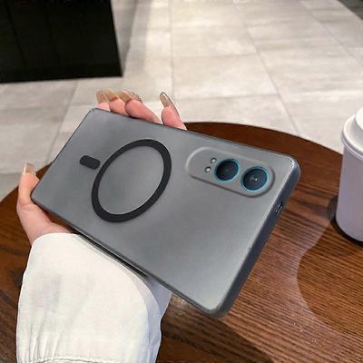 OnePlus Nord CE4 Lite 5G -magneettikotelolle, joka on yhteensopiva MagSafe Himmeä PC-puhelimen kuoren kanssa Camerilla Monivärinen Transparent Black